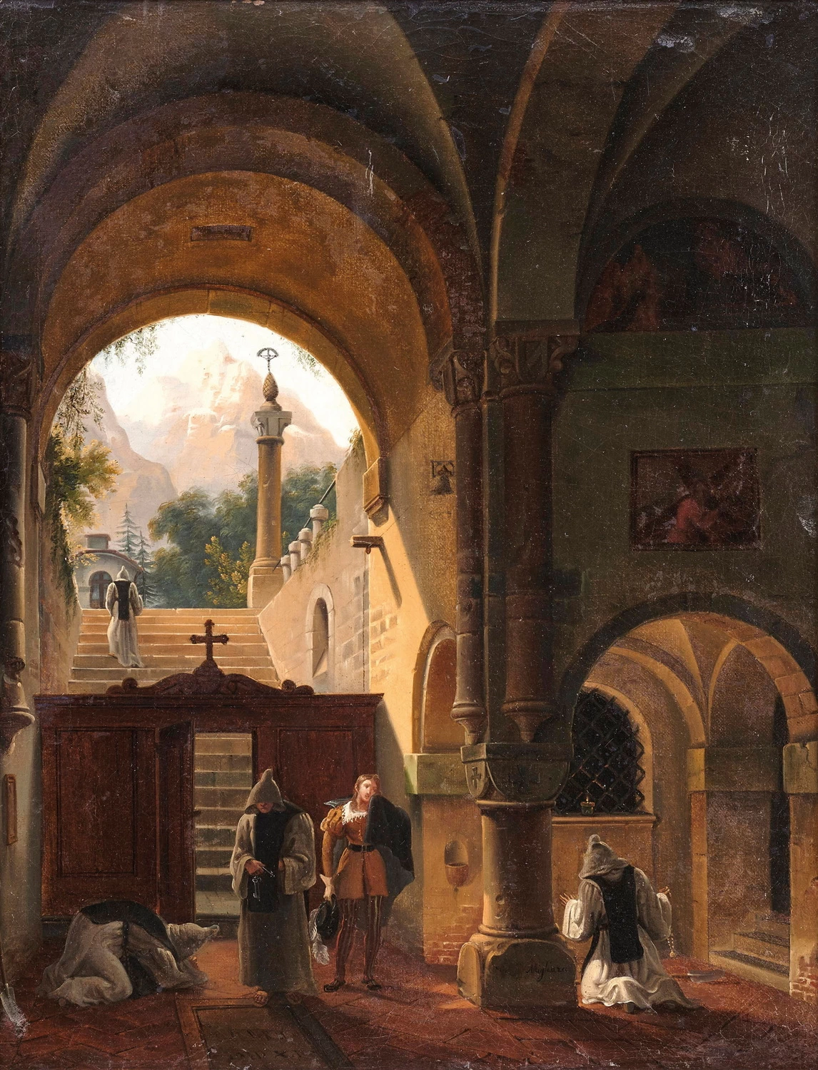 Portico di un convento di monaci